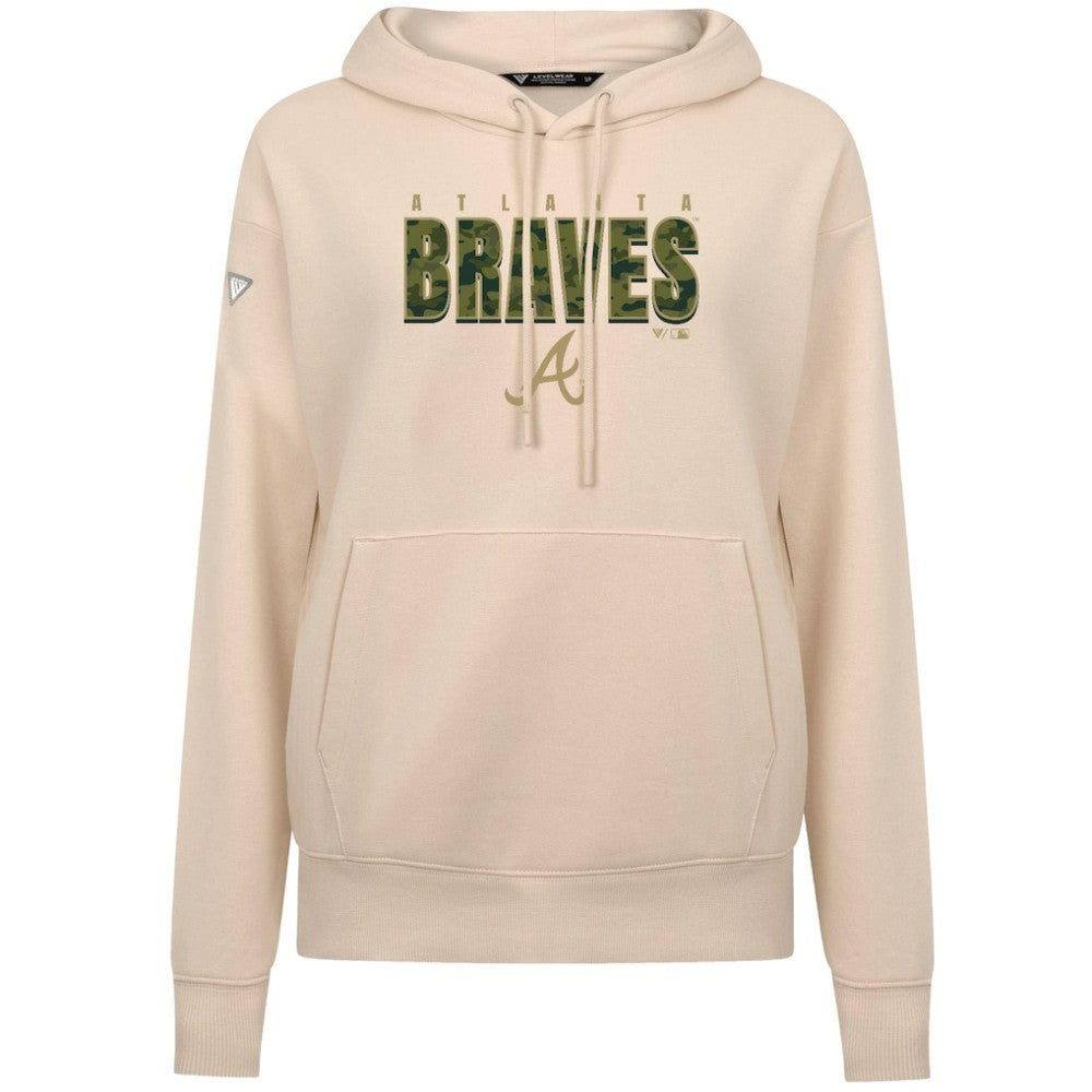 Atlanta Braves Levelwear Women's Adorn Protect W Pullover Hoodie Sale