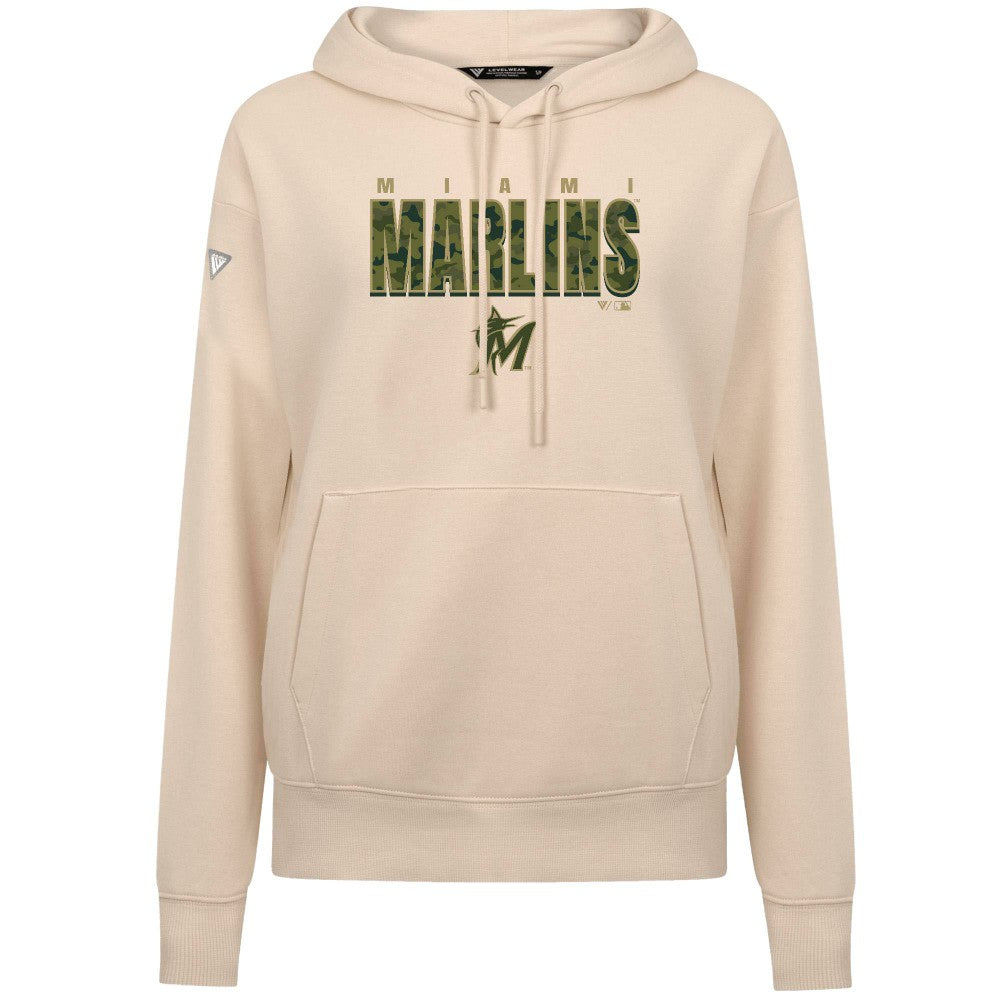 Miami Marlins Levelwear Women's Adorn Protect W Pullover Hoodie Outlet