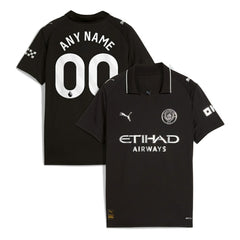 Puma - Manchester City Youth 2025/26 Away Replica Custom Jersey - Black