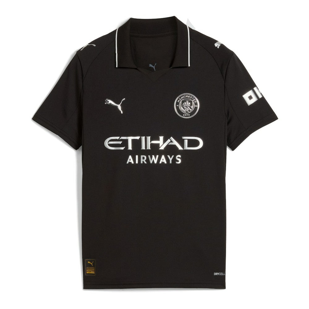 Puma - Manchester City Youth 2025/26 Away Replica Custom Jersey - Black