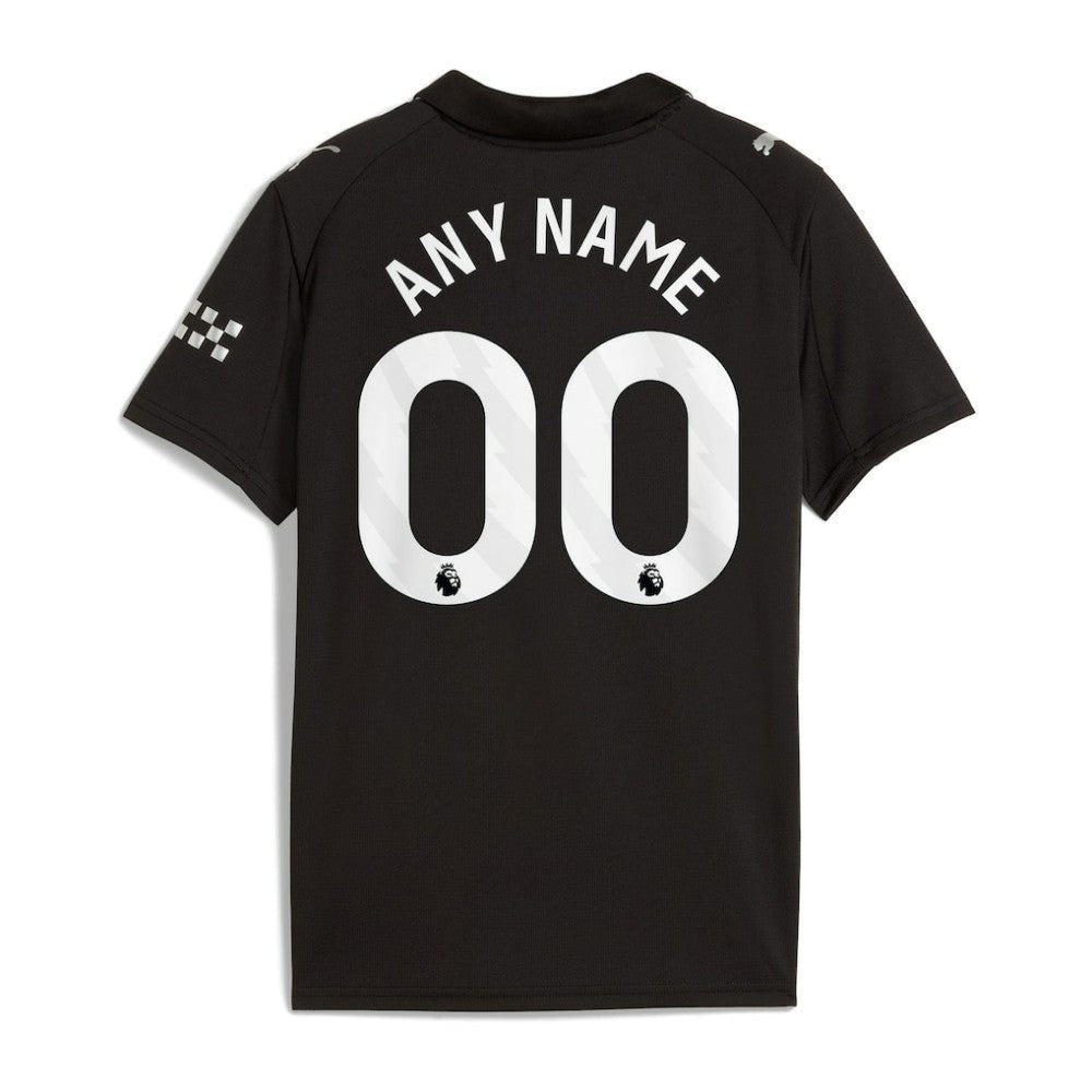 Puma - Manchester City Youth 2025/26 Away Replica Custom Jersey - Black