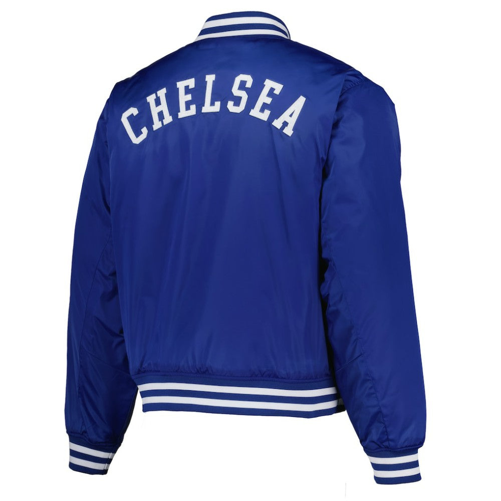 Fanatics - Chelsea Collegiate Sateen Full-Snap Jacket - Royal