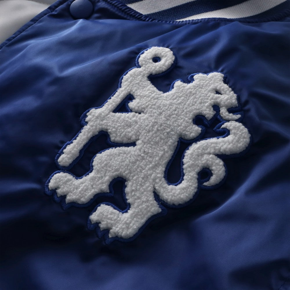 Fanatics - Chelsea Collegiate Sateen Full-Snap Jacket - Royal