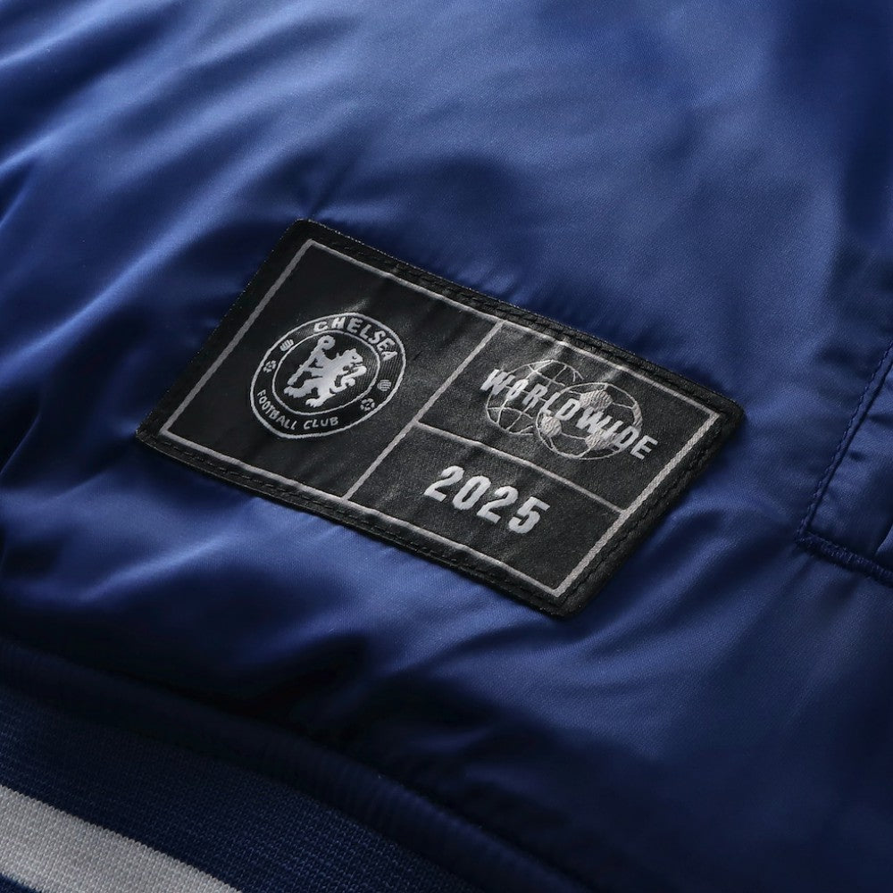 Fanatics - Chelsea Collegiate Sateen Full-Snap Jacket - Royal