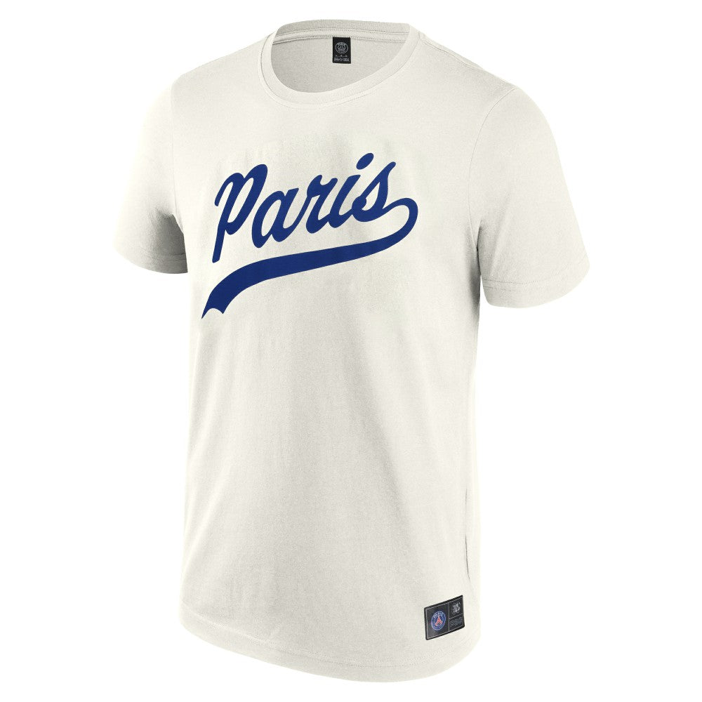 Fanatics - Paris Saint-Germain Collegiate T-Shirt - Cream