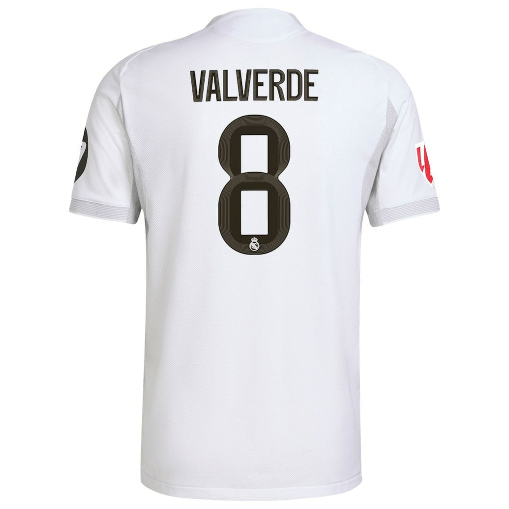 Adidas - Federico Valverde Real Madrid 2025/26 Home Jersey - White