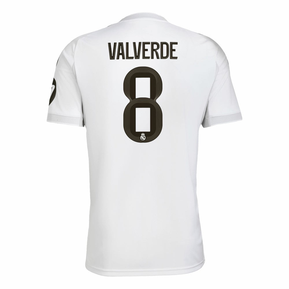 Adidas - Federico Valverde Real Madrid 2025/26 Home Replica Jersey - White