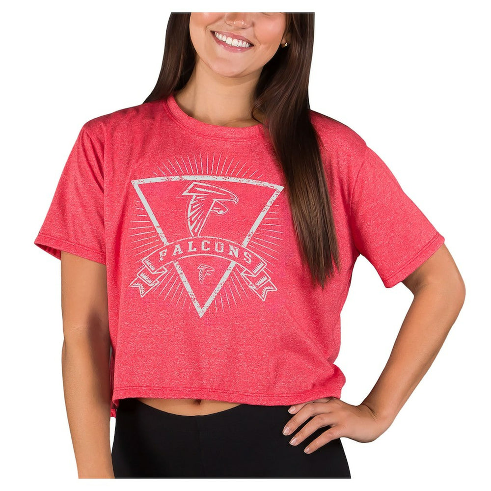 Atlanta Falcons Concepts Sport Women's Quest Knit Crop Top - Red - NFL