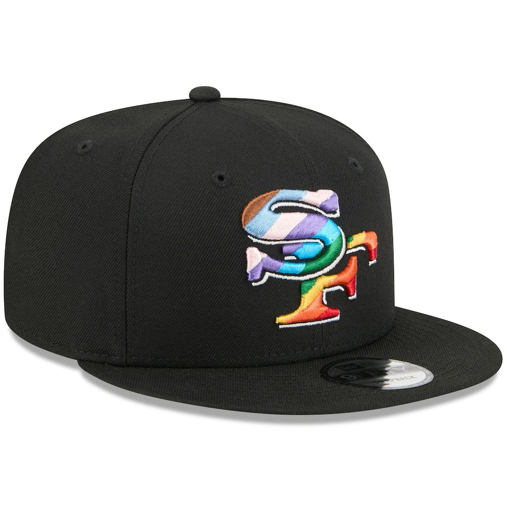 San Francisco 49ers New Era Pride 9FIFTY Snapback Hat - Black - NFL