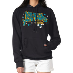 Jacksonville Jaguars Starter Women's Fireworks Fleece Pullover Hoodie - Black - NFL
