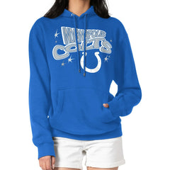 Indianapolis Colts Starter Women's Fireworks Fleece Pullover Hoodie - Royal - NFL