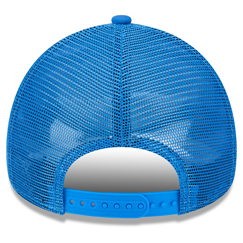 New Era Oklahoma City Thunder Core Logo Foam Front A-Frame 9FORTY Adjustable Trucker Hat Blue