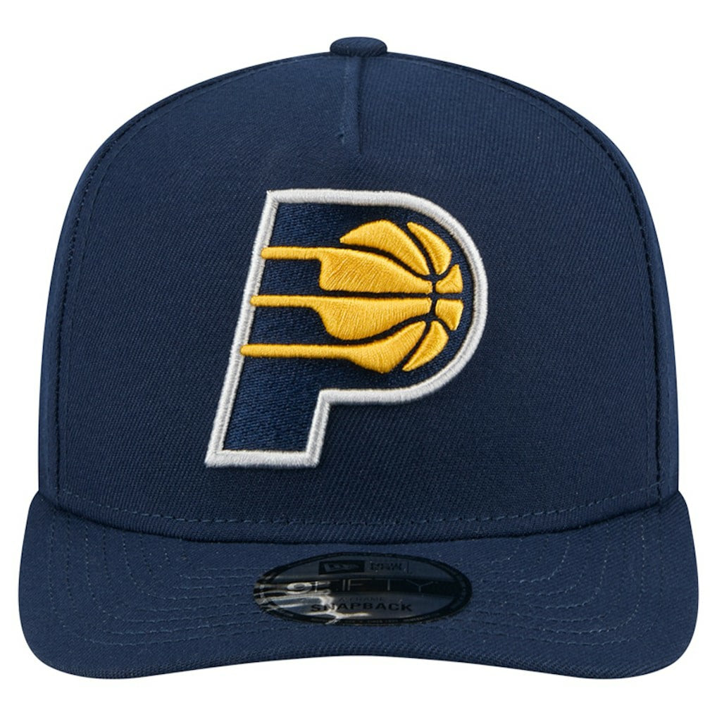 New Era Indiana Pacers Core Logo A-Frame 9FIFTY Snapback Hat Navy