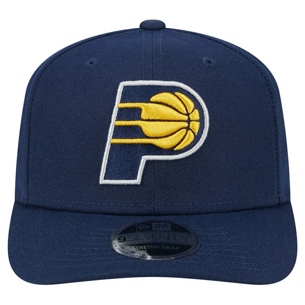 New Era Indiana Pacers Core Logo 9SEVENTY Stretch-Snap Hat Navy