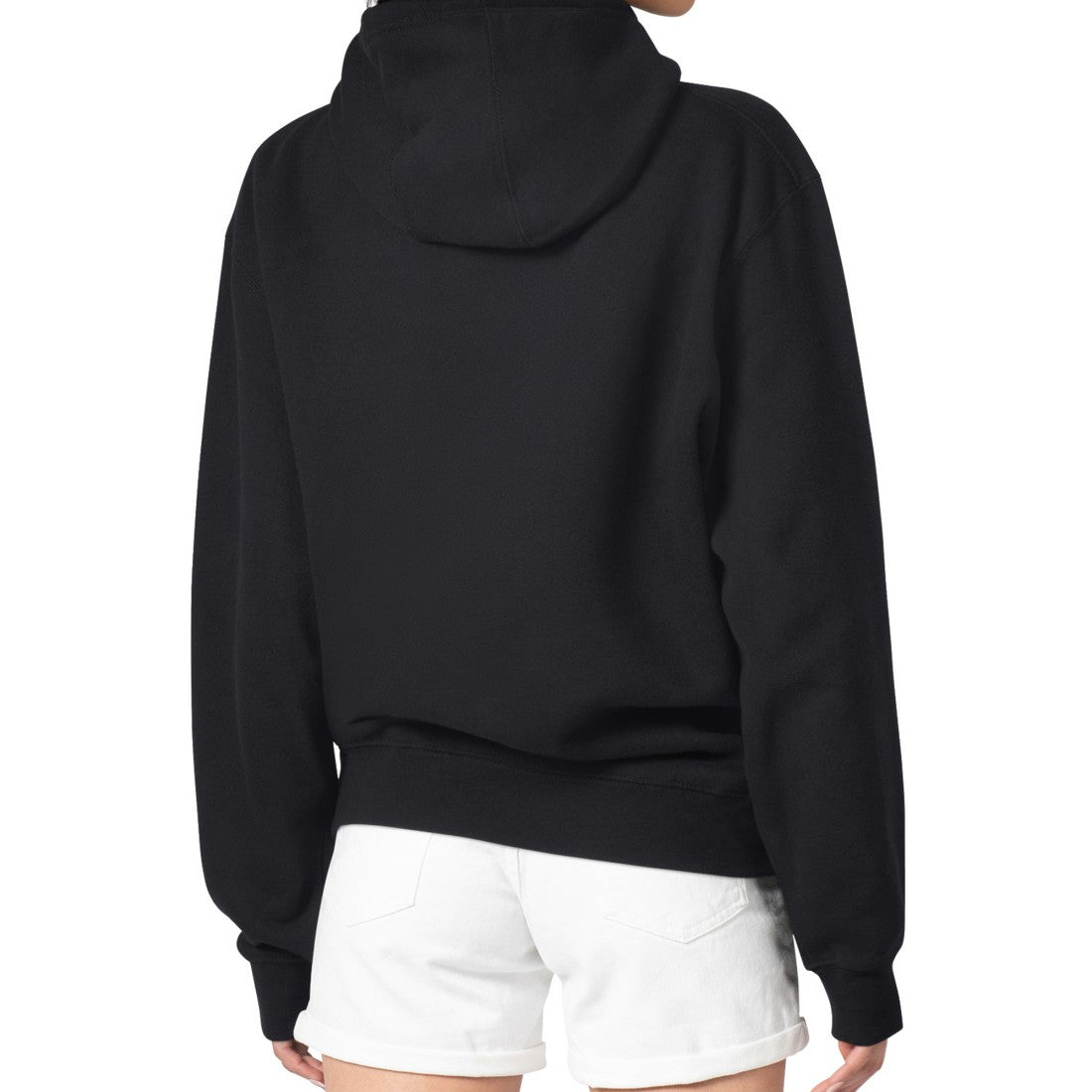 Denver Broncos G-III 4Her by Carl Banks Women's Metallic Print Football Sketch Fleece Pullover Hoodie - Black - NFL