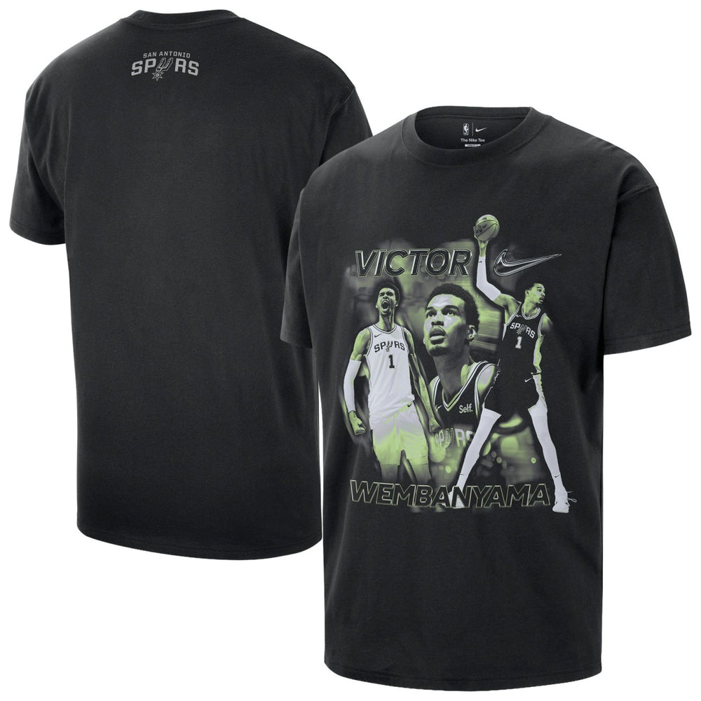 Nike Victor Wembanyama San Antonio Spurs Unisex Athlete T-Shirt Black