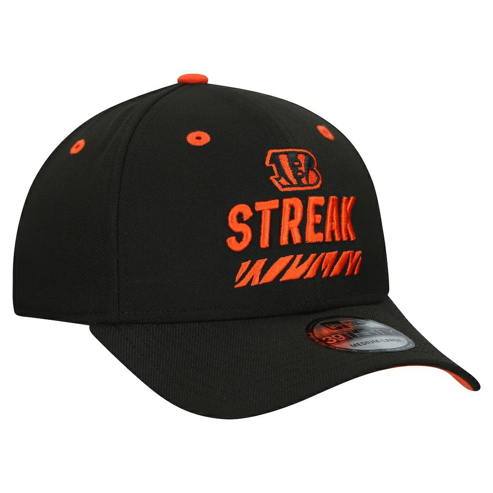Cincinnati Bengals New Era STREAK Season Ticket Member 39THIRTY Flex Hat - Black - NFL