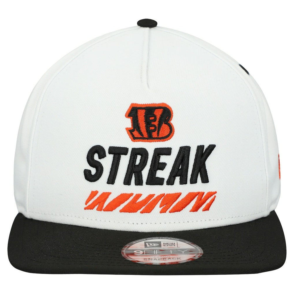 Cincinnati Bengals New Era STREAK Season Ticket Member 9FIFTY A-Frame Snapback Hat - White - NFL