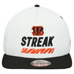Cincinnati Bengals New Era STREAK Season Ticket Member 9FIFTY A-Frame Snapback Hat - White - NFL