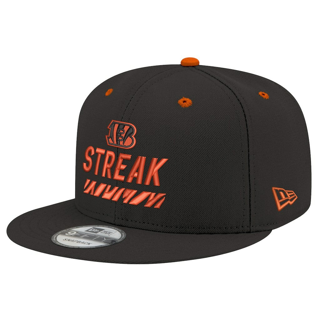 Cincinnati Bengals New Era STREAK Season Ticket Member 9FIFTY Snapback Hat - Black - NFL