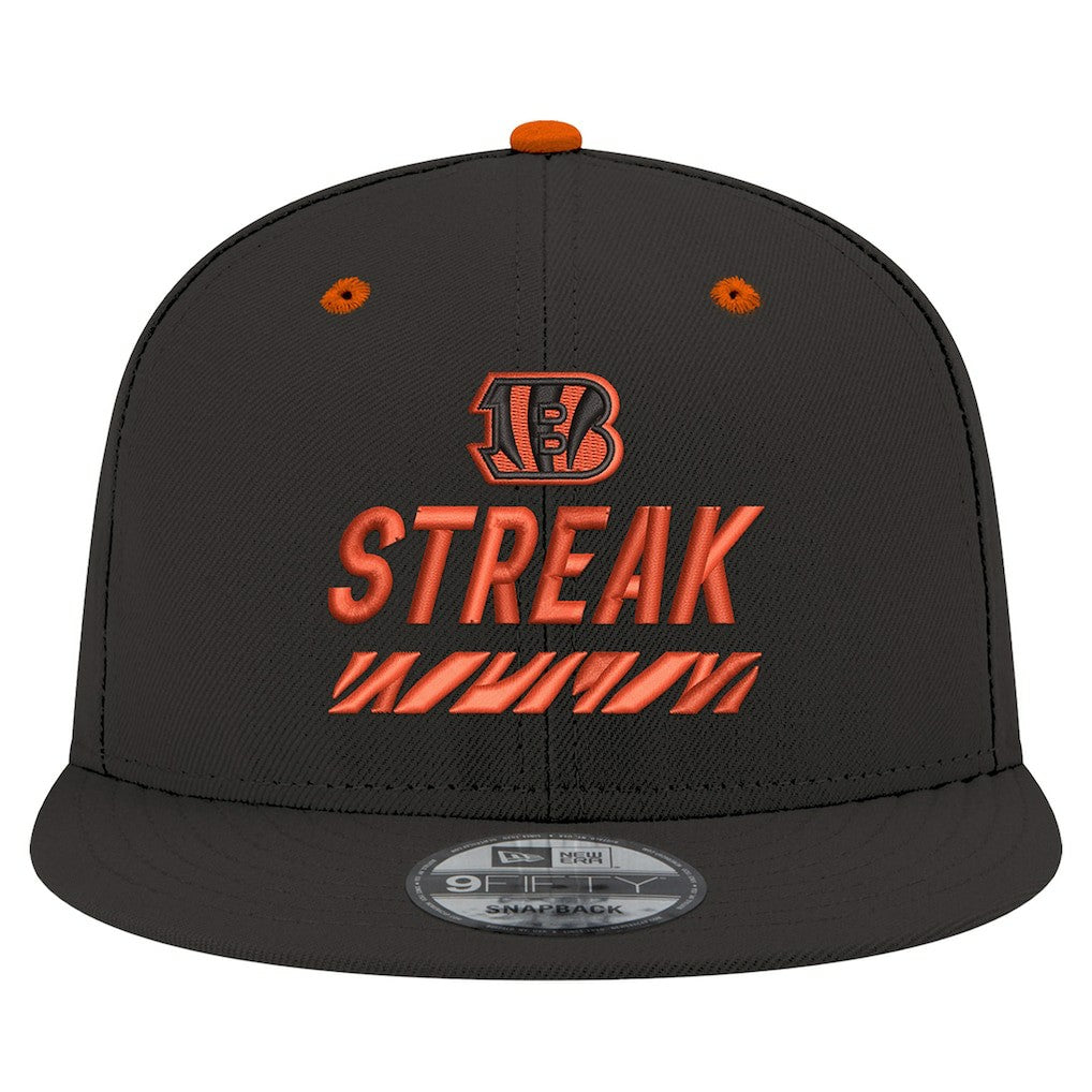 Cincinnati Bengals New Era STREAK Season Ticket Member 9FIFTY Snapback Hat - Black - NFL