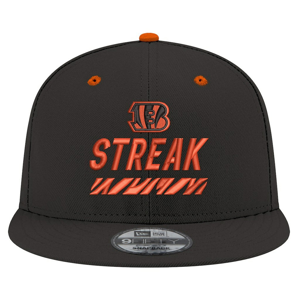 Cincinnati Bengals New Era STREAK Season Ticket Member 9FIFTY Snapback Hat - Black - NFL