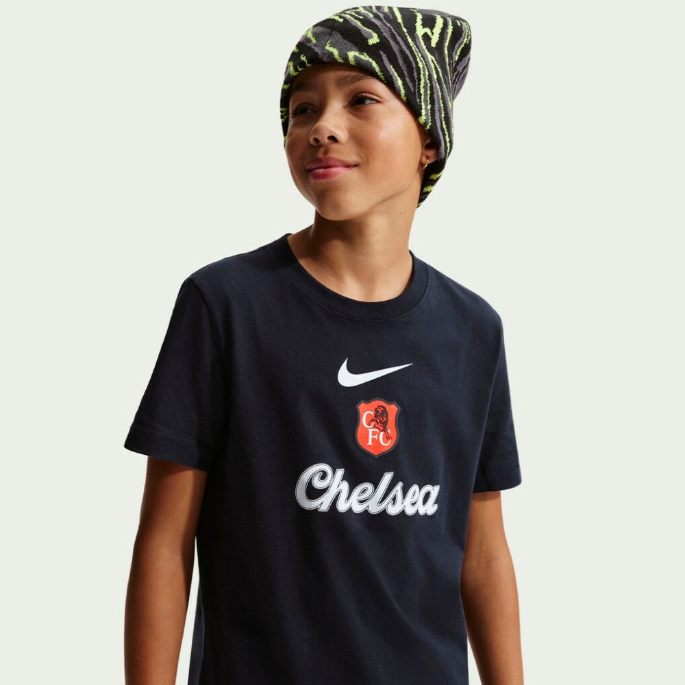 Nike - Chelsea Youth Crest T-Shirt - Black