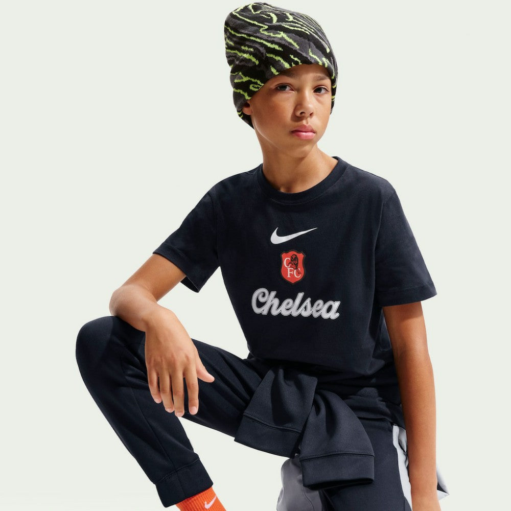 Nike - Chelsea Youth Crest T-Shirt - Black