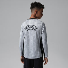 Jordan - Paris Saint-Germain Jordan Brand Youth Long Sleeve Pre-Match Dri-FIT Top - Gray