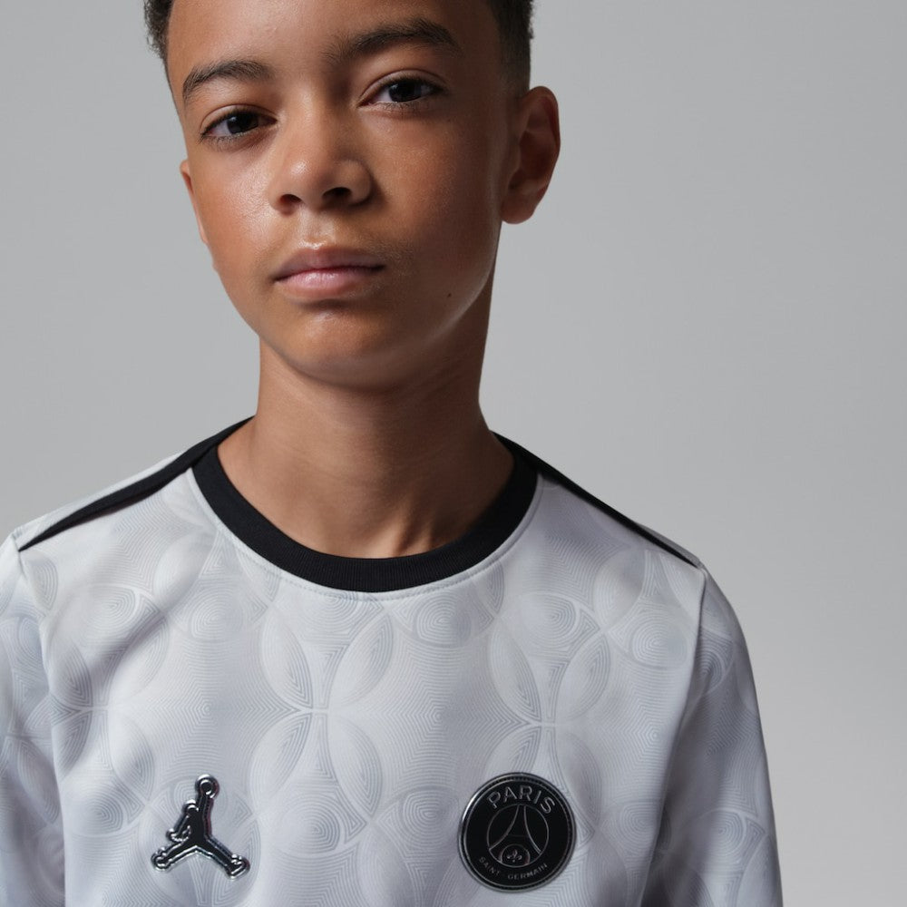 Jordan - Paris Saint-Germain Jordan Brand Youth Long Sleeve Pre-Match Dri-FIT Top - Gray