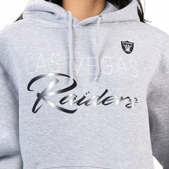 Las Vegas Raiders G-III 4Her by Carl Banks Women's Shadow Logo Fleece Pullover Hoodie - Gray - NFL