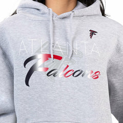 Atlanta Falcons G-III 4Her by Carl Banks Women's Shadow Logo Fleece Pullover Hoodie - Gray - NFL