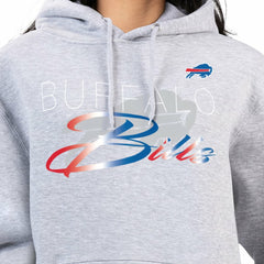 Buffalo Bills G-III 4Her by Carl Banks Women's Shadow Logo Fleece Pullover Hoodie - Gray - NFL