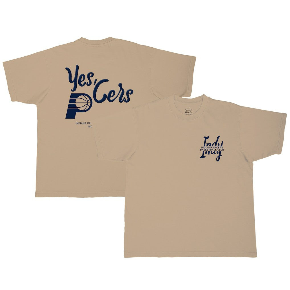 Indiana Pacers Stadium Essentials Unisex Urban T-Shirt Tan