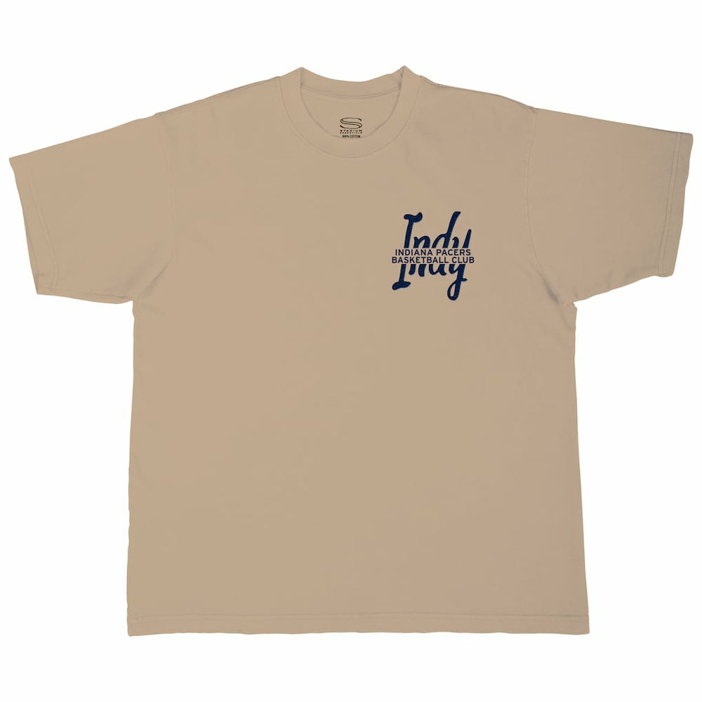 Indiana Pacers Stadium Essentials Unisex Urban T-Shirt Tan