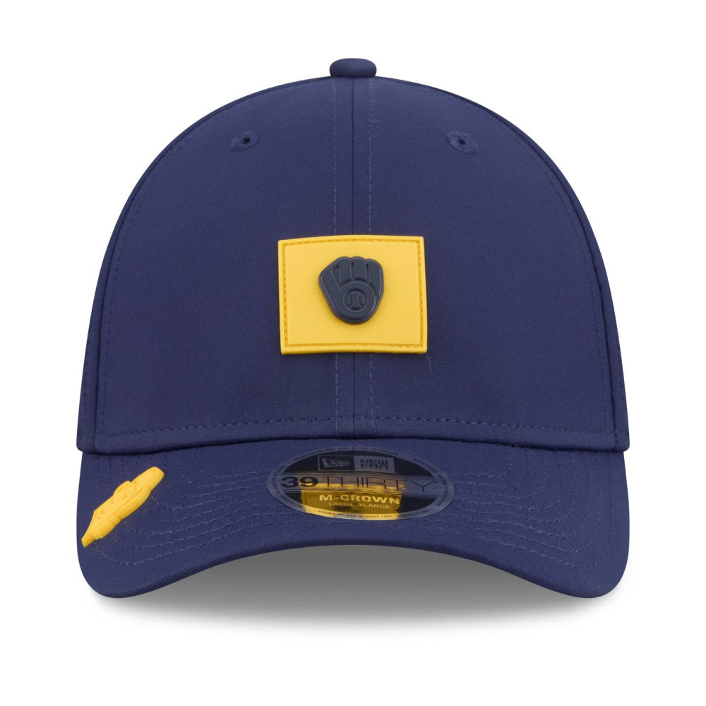 Milwaukee Brewers New Era 2026 Clubhouse M-Crown 39THIRTY Flex Hat Outlet