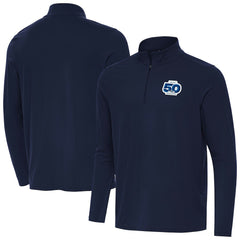 Seattle Seahawks Antigua 50th Season Intent Quarter-Zip Pullover - Navy - NFL