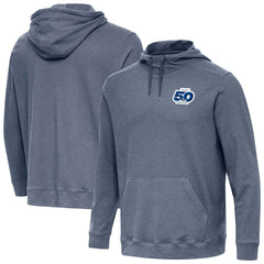 Seattle Seahawks Antigua 50th Season Cloud Pullover Hoodie - Heather Navy - NFL