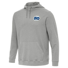 Seattle Seahawks Antigua 50th Season Cloud Pullover Hoodie - Heather Gray - NFL