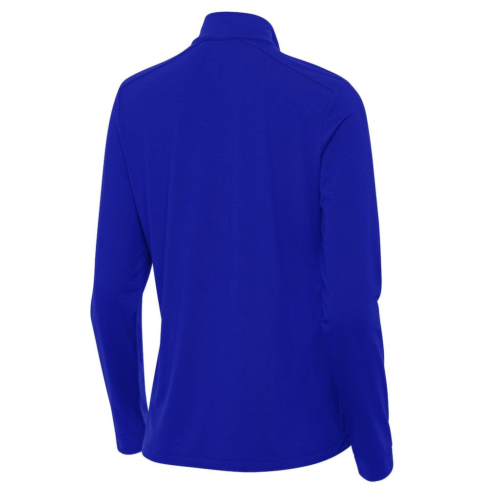 Seattle Seahawks Antigua Women's 50th Season Intent Quarter-Zip Pullover - Royal - NFL