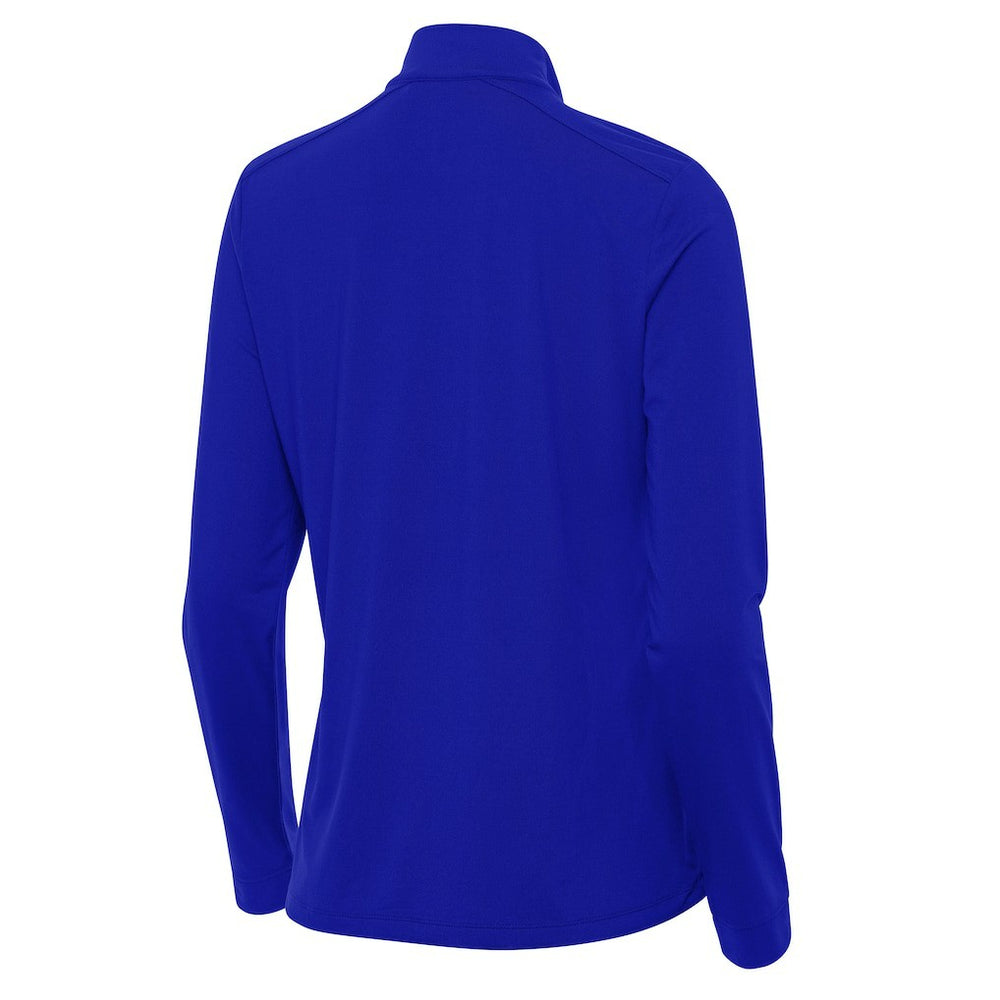 Seattle Seahawks Antigua Women's 50th Season Intent Quarter-Zip Pullover - Royal - NFL
