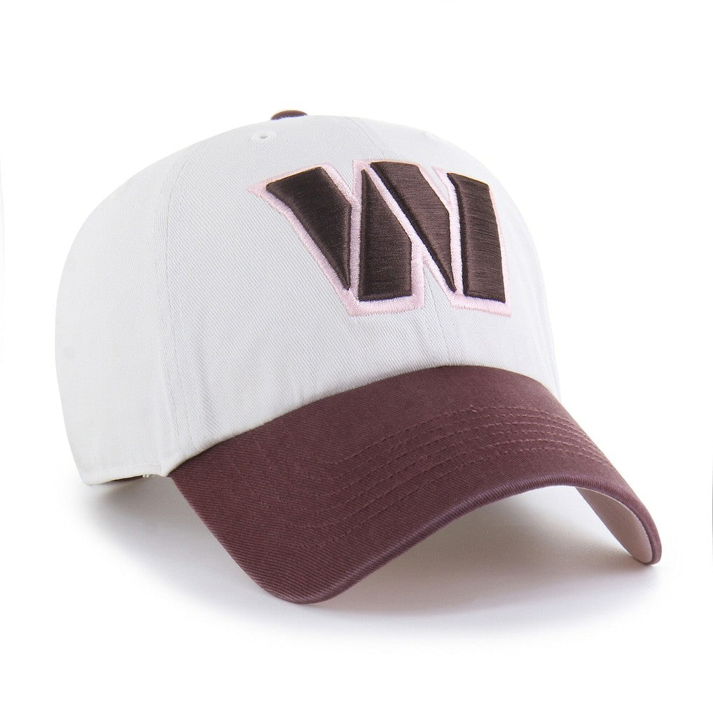 Washington Commanders '47 Unisex Love Letter Clean Up Adjustable Hat - Stone/Burgundy - 47 brand