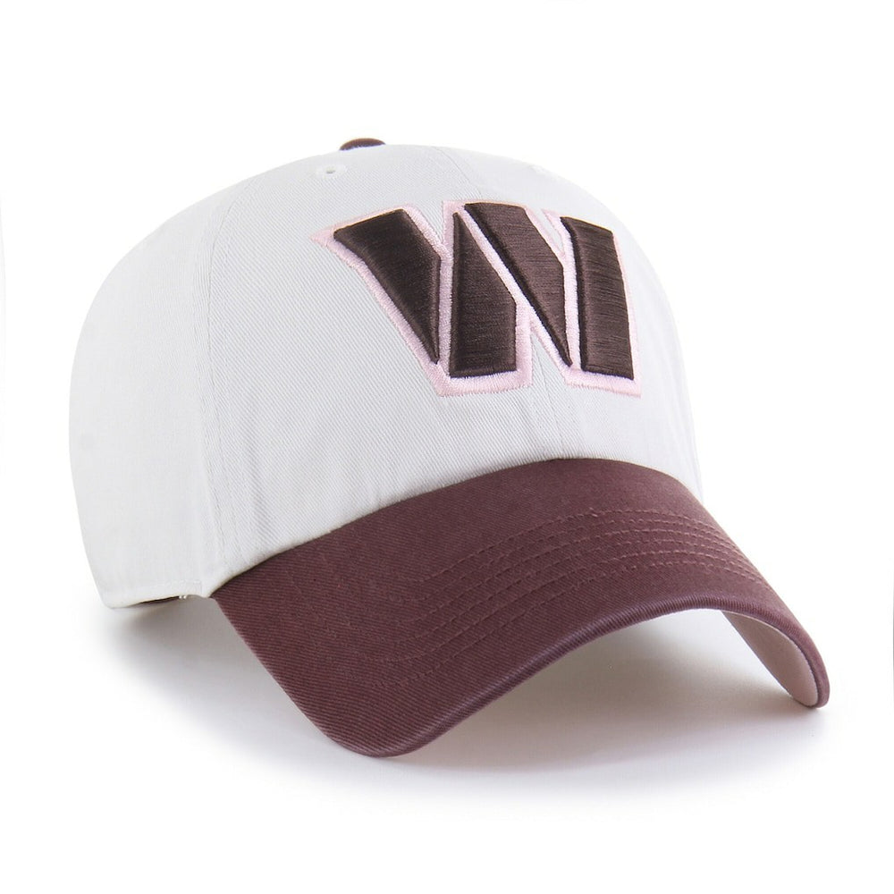 Washington Commanders '47 Unisex Love Letter Clean Up Adjustable Hat - Stone/Burgundy - 47 brand