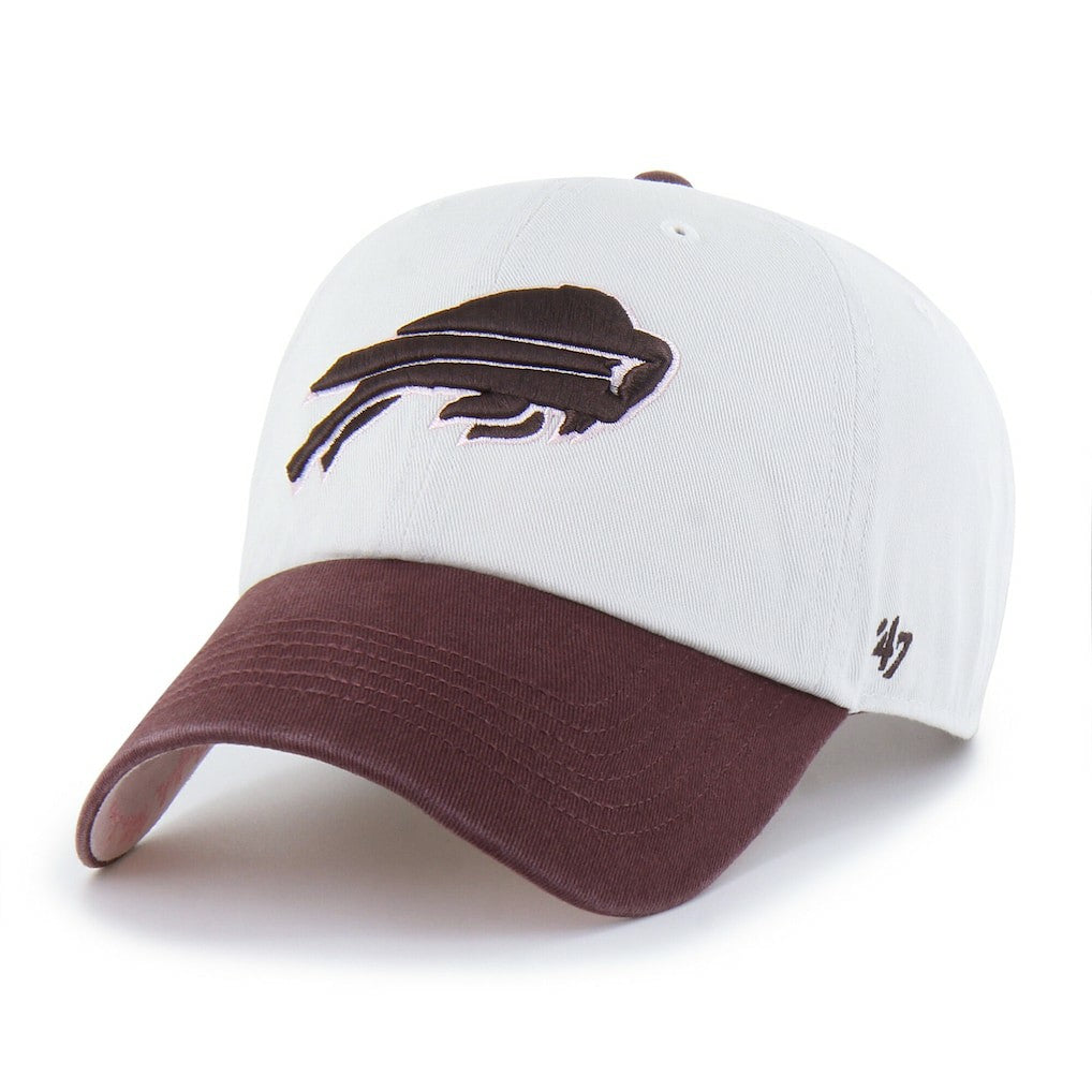 Buffalo Bills '47 Unisex Love Letter Clean Up Adjustable Hat - Stone/Burgundy - 47 brand