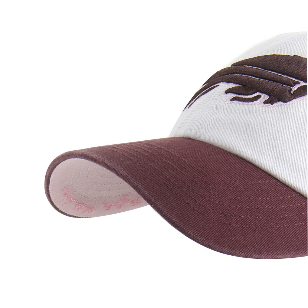 Buffalo Bills '47 Unisex Love Letter Clean Up Adjustable Hat - Stone/Burgundy - 47 brand