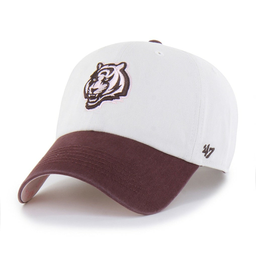 Cincinnati Bengals '47 Unisex Love Letter Clean Up Adjustable Hat - Stone/Burgundy - 47 brand