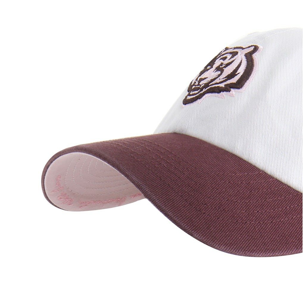Cincinnati Bengals '47 Unisex Love Letter Clean Up Adjustable Hat - Stone/Burgundy - 47 brand