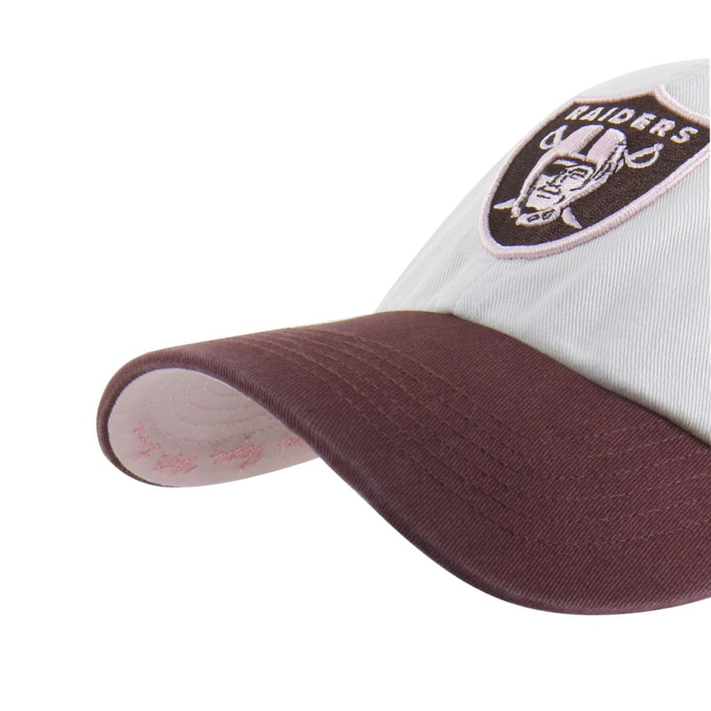 Las Vegas Raiders '47 Unisex Love Letter Clean Up Adjustable Hat - Stone/Burgundy - 47 brand
