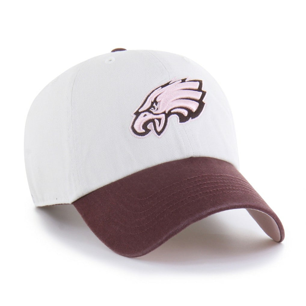 Philadelphia Eagles '47 Unisex Love Letter Clean Up Adjustable Hat - Stone/Burgundy - 47 brand