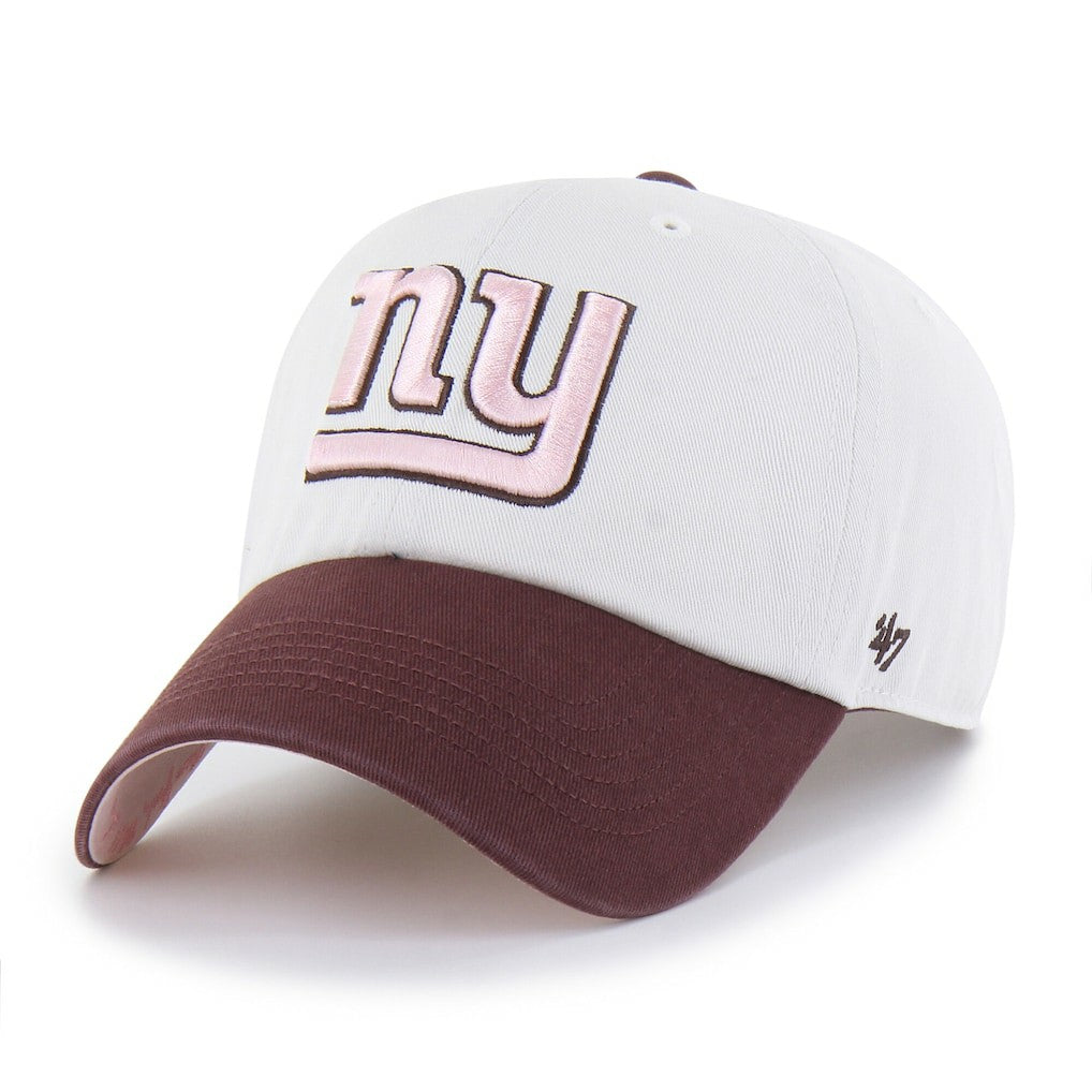 New York Giants '47 Unisex Love Letter Clean Up Adjustable Hat - Stone/Burgundy - 47 brand